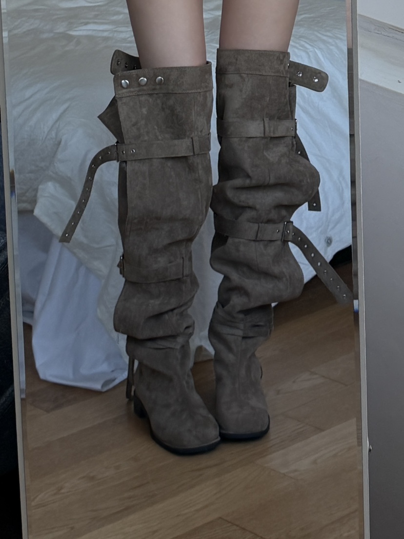 GATELESS東大門實拍女士新款推薦熱賣26春夏休閑人氣靴子GATELESS靴子圖色1