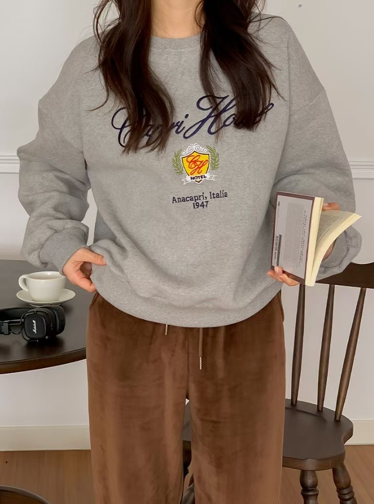 BLUSHER東大門代購女裝新品26春夏職業休閑時尚熱賣真品衛衣BLUSHER衛衣圖色1