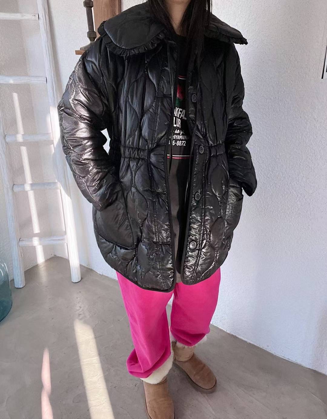 LAGRASS東大門實拍女裝新品熱賣時尚職業推薦人氣長款棉服LAGRASS長款棉服圖色2