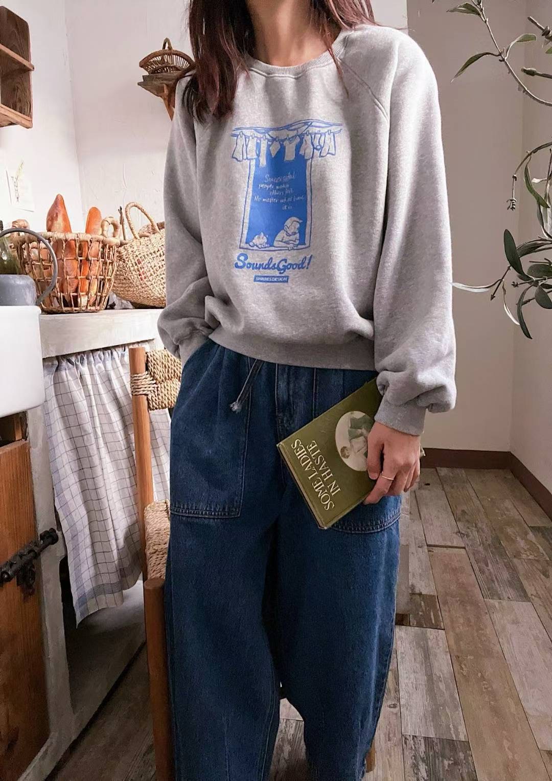 LAGRASS東大門代購女士新品職業26春夏人氣熱賣休閑真品衛衣LAGRASS衛衣