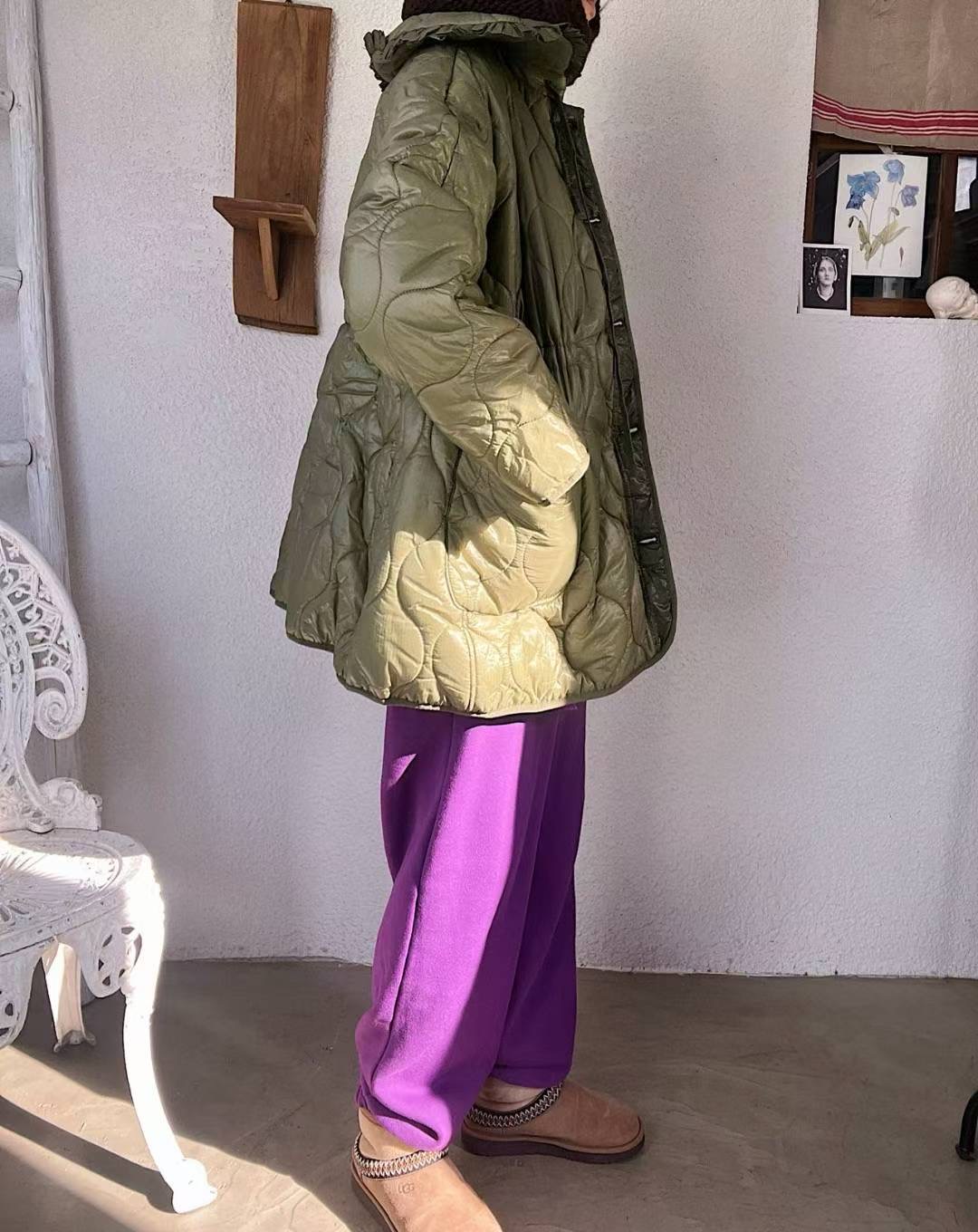 LAGRASS韓國直郵女裝新款職業26春夏熱賣真品時尚休閑褲抓絨LAGRASS休閑褲