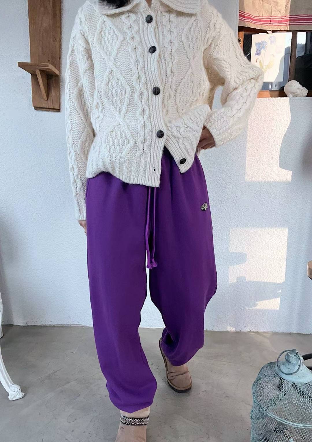 LAGRASS韓國直郵女裝新款職業26春夏熱賣真品時尚休閑褲抓絨LAGRASS休閑褲圖色3