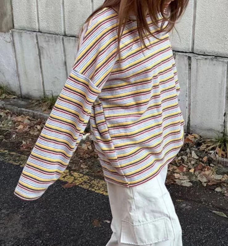 ARLOW東大門代購女裝新品人氣26春夏職業熱賣休閑長袖T恤ARLOW長袖T恤