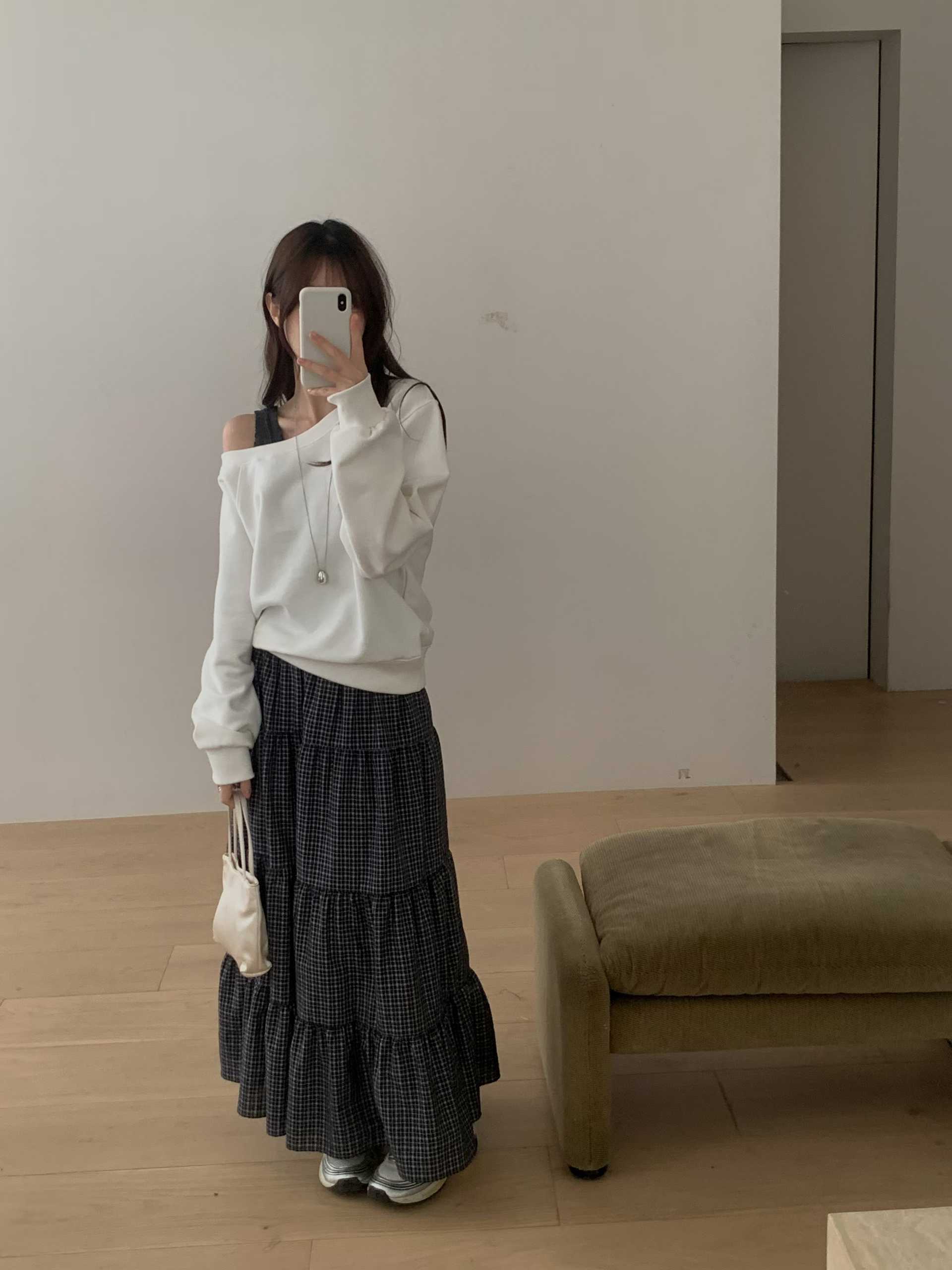 MIELLE-미엘르-OT韓國直郵女裝新品熱賣休閑職業長裙系帶MIELLE-미엘르-OT長裙