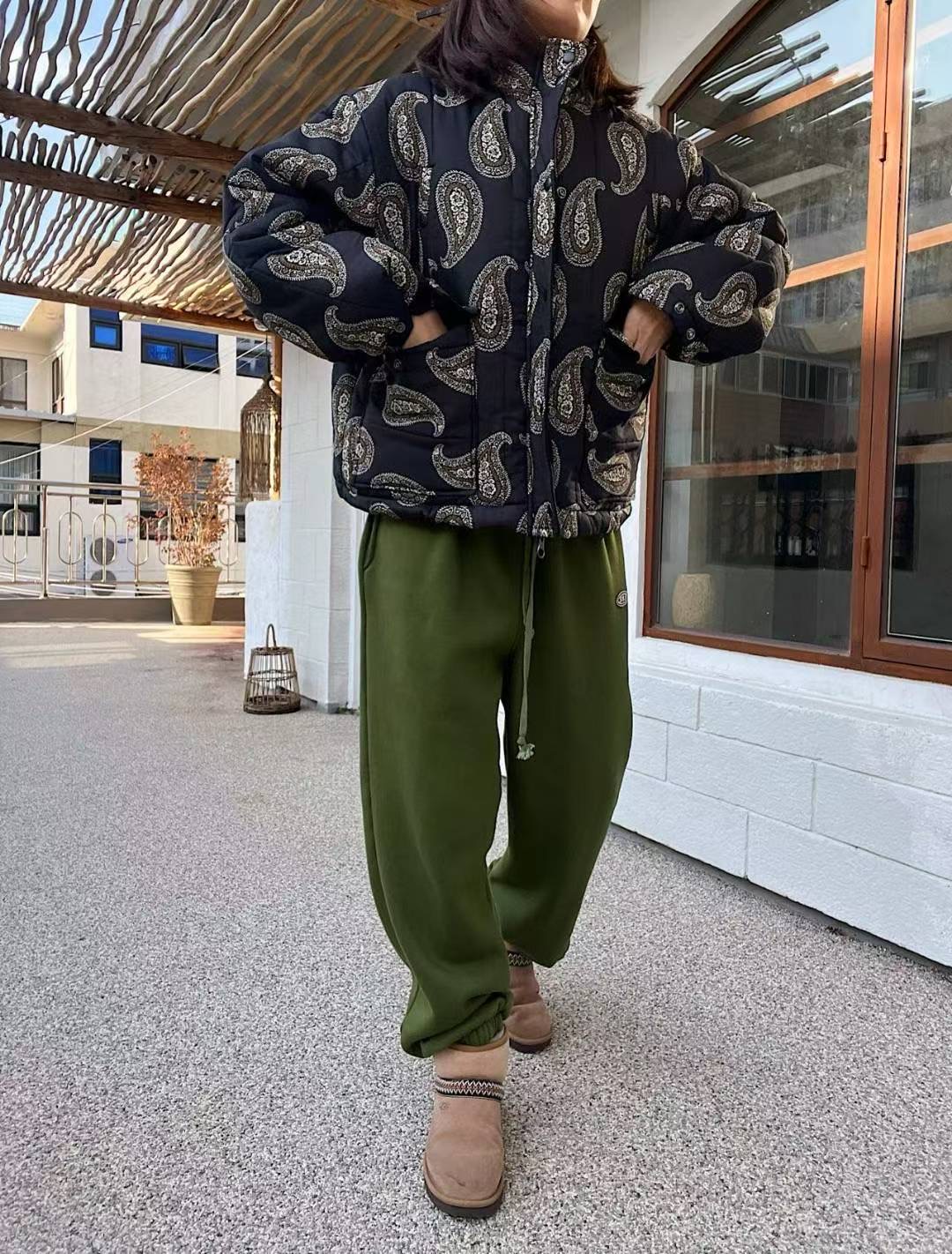 LAGRASS東大門實拍女士新款人氣熱賣休閑職業短款棉服填充LAGRASS短款棉服圖色1