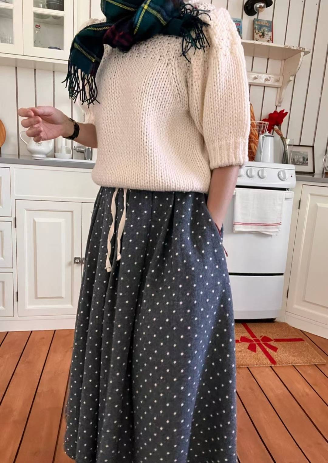 LAGRASS韓國直郵女裝新款真品時尚職業人氣推薦休閑長裙復古LAGRASS長裙