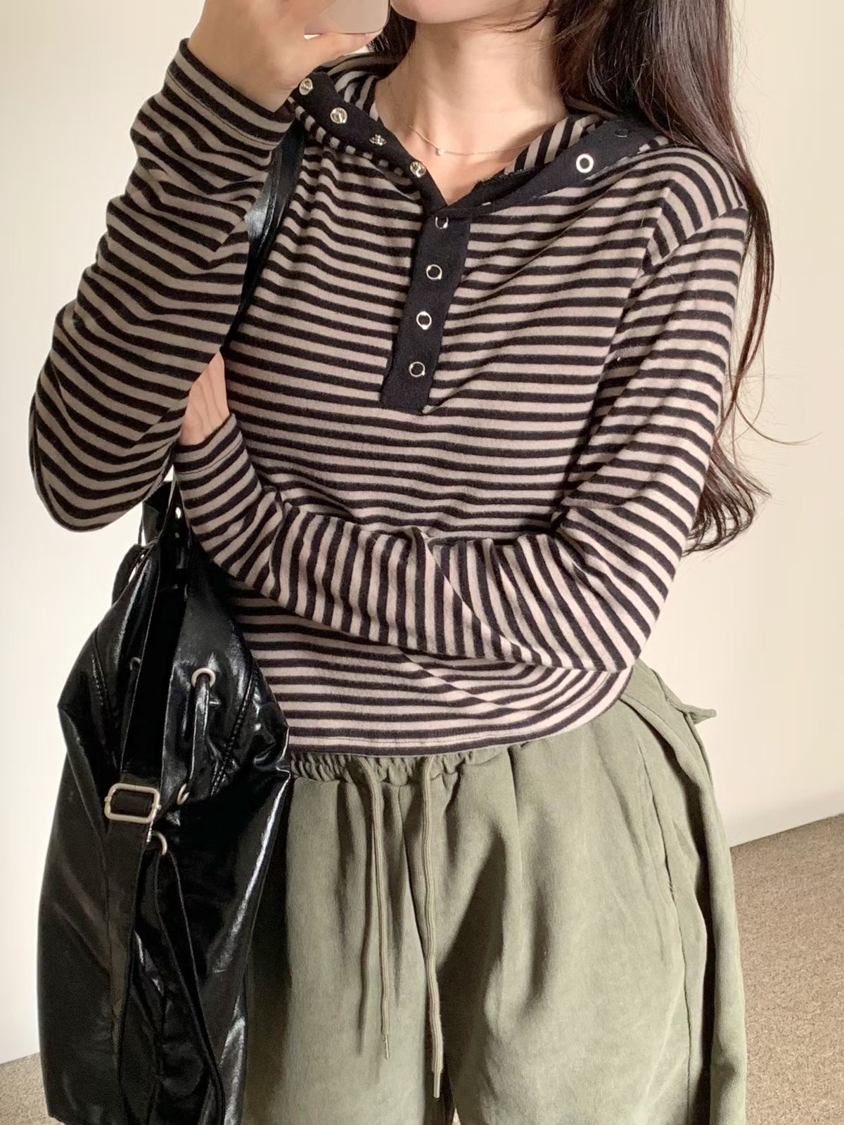 BLUSHER韓國代購女士新品職業熱賣推薦人氣時尚真品長袖T恤BLUSHER長袖T恤