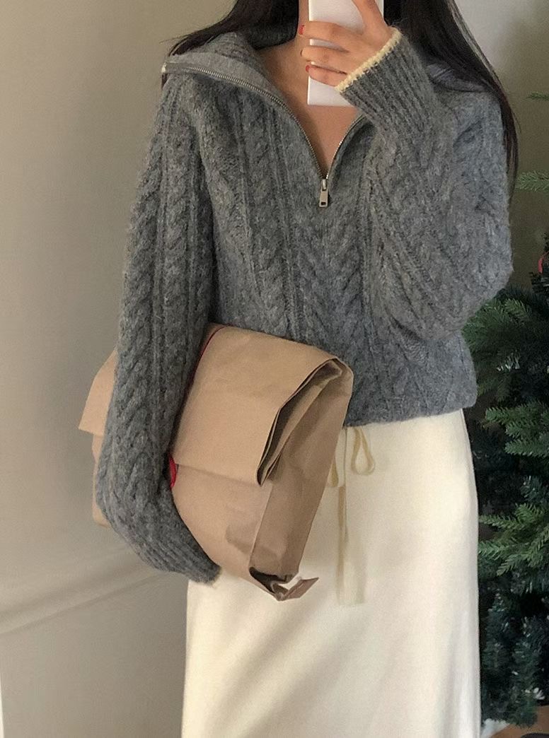 BLUSHER東大門直郵女士新款人氣時尚真品推薦職業休閑針織衫BLUSHER針織衫圖色1