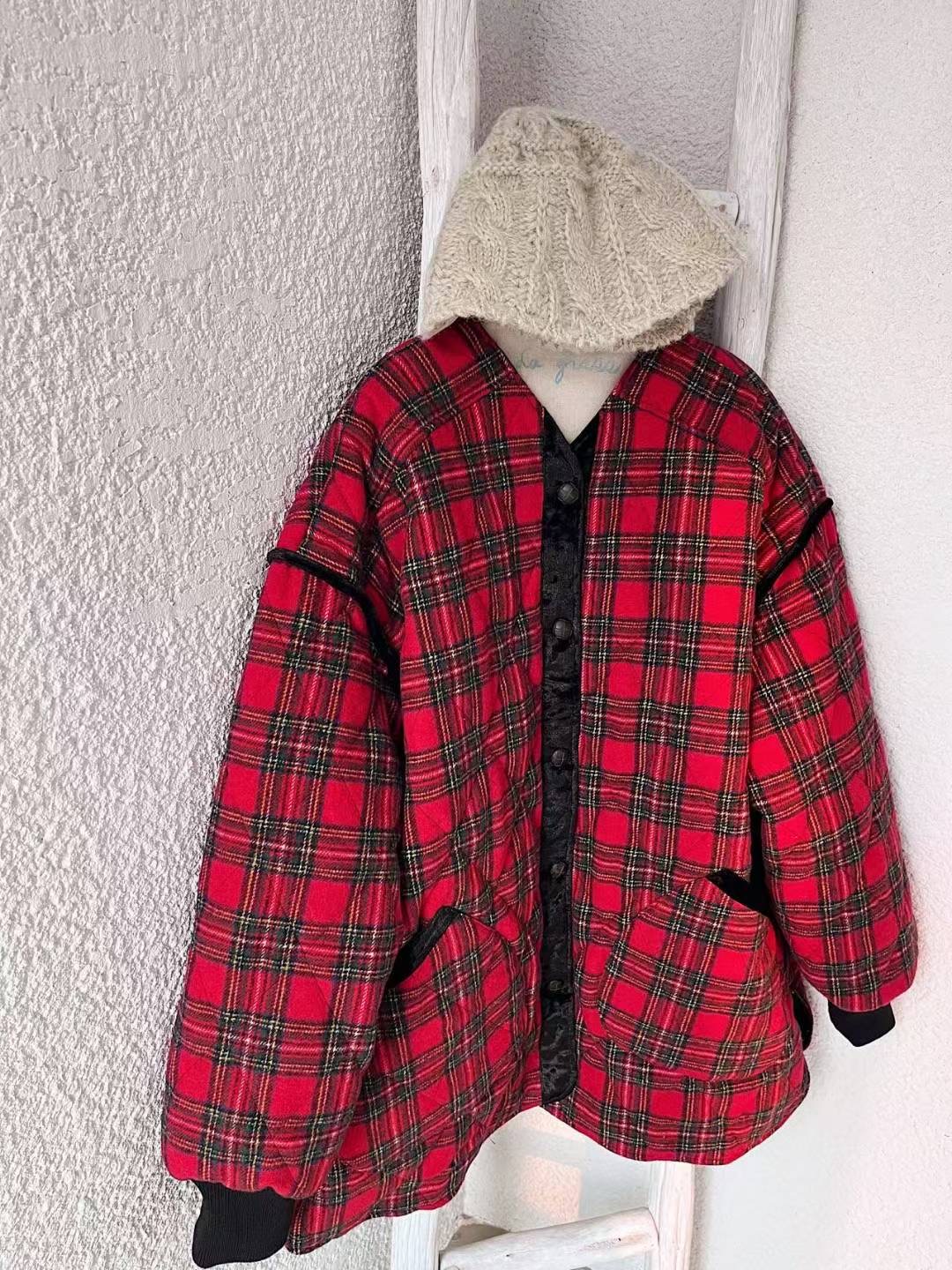 LAGRASS東大門直郵女士新款26春夏真品長款棉服含帽子填充LAGRASS長款棉服圖色1