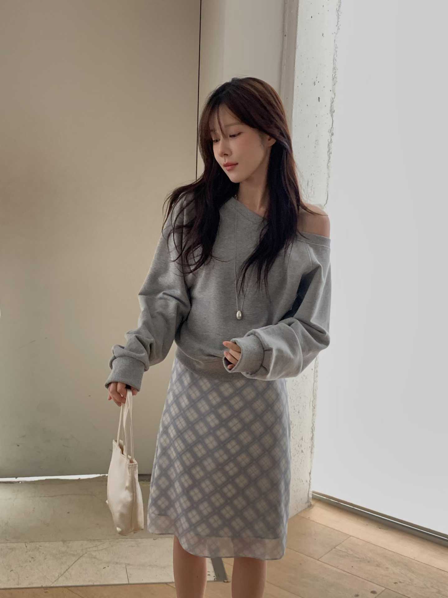 MIELLE-미엘르-OT韓國代購女士新款職業休閑真品熱賣衛衣MIELLE-미엘르-OT衛衣