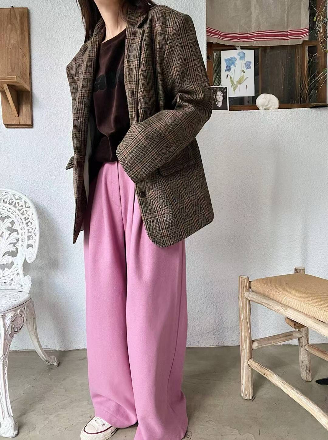 LAGRASS韓國直郵女裝新款26春夏休閑人氣職業熱賣推薦休閑褲LAGRASS休閑褲