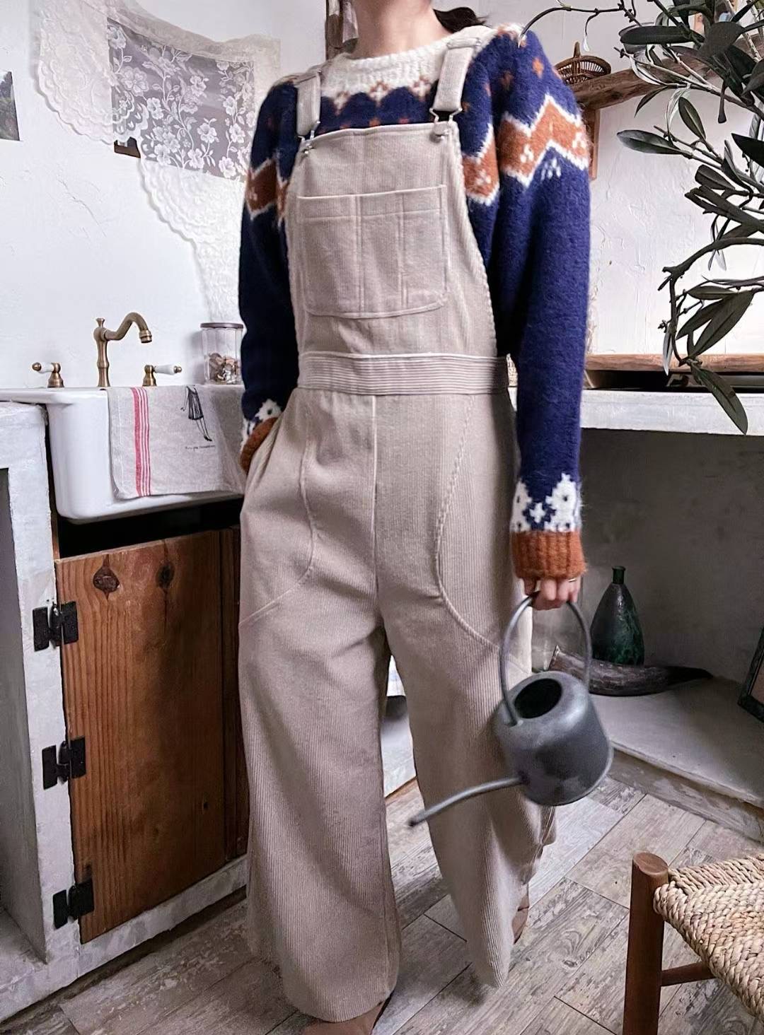 LAGRASS韓國代購女裝新款人氣真品26春夏推薦背帶褲不含內搭LAGRASS背帶褲圖色1