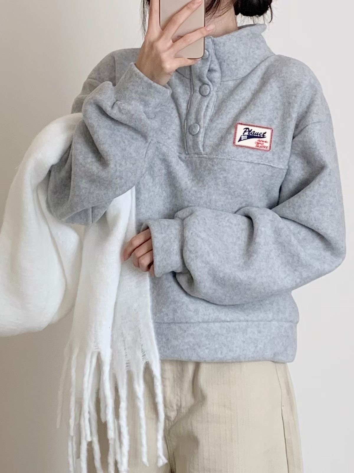 BLUSHER東大門代購女裝新款人氣推薦熱賣26春夏職業真品衛衣BLUSHER衛衣