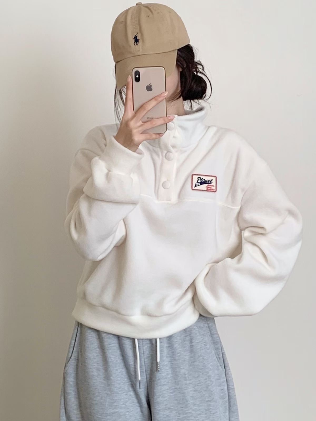 BLUSHER東大門代購女裝新款人氣推薦熱賣26春夏職業真品衛衣BLUSHER衛衣