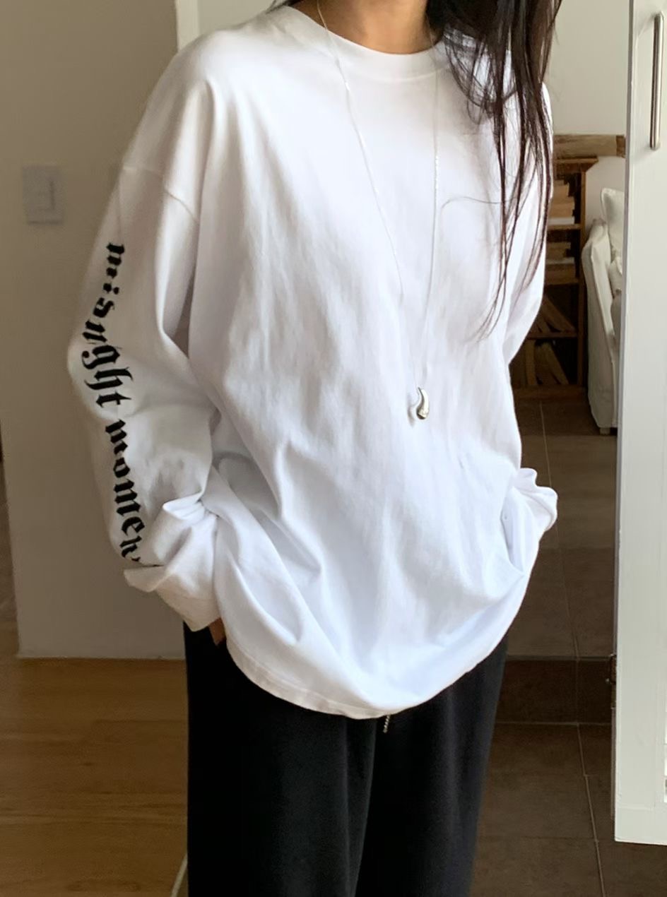 BLUSHER東大門代購女裝新款真品26春夏時尚人氣休閑長袖T恤BLUSHER長袖T恤圖色1