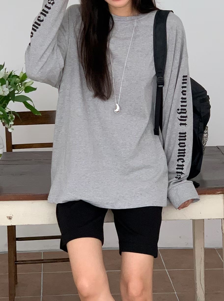 BLUSHER東大門代購女裝新款真品26春夏時尚人氣休閑長袖T恤BLUSHER長袖T恤圖色2