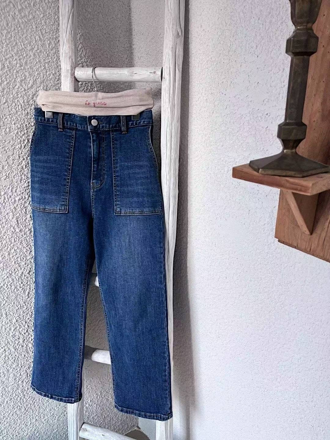 LAGRASS東大門直郵女士新品真品推薦休閑熱賣人氣牛仔褲特價LAGRASS牛仔褲圖色1