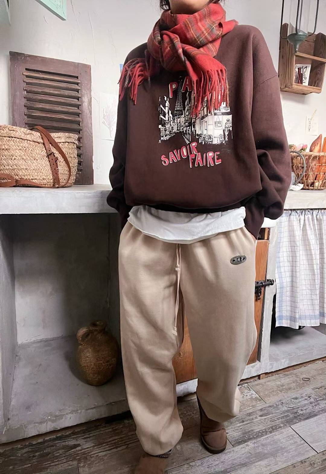 LAGRASS東大門實拍女裝新款推薦職業時尚熱賣衛衣不含圍巾LAGRASS衛衣