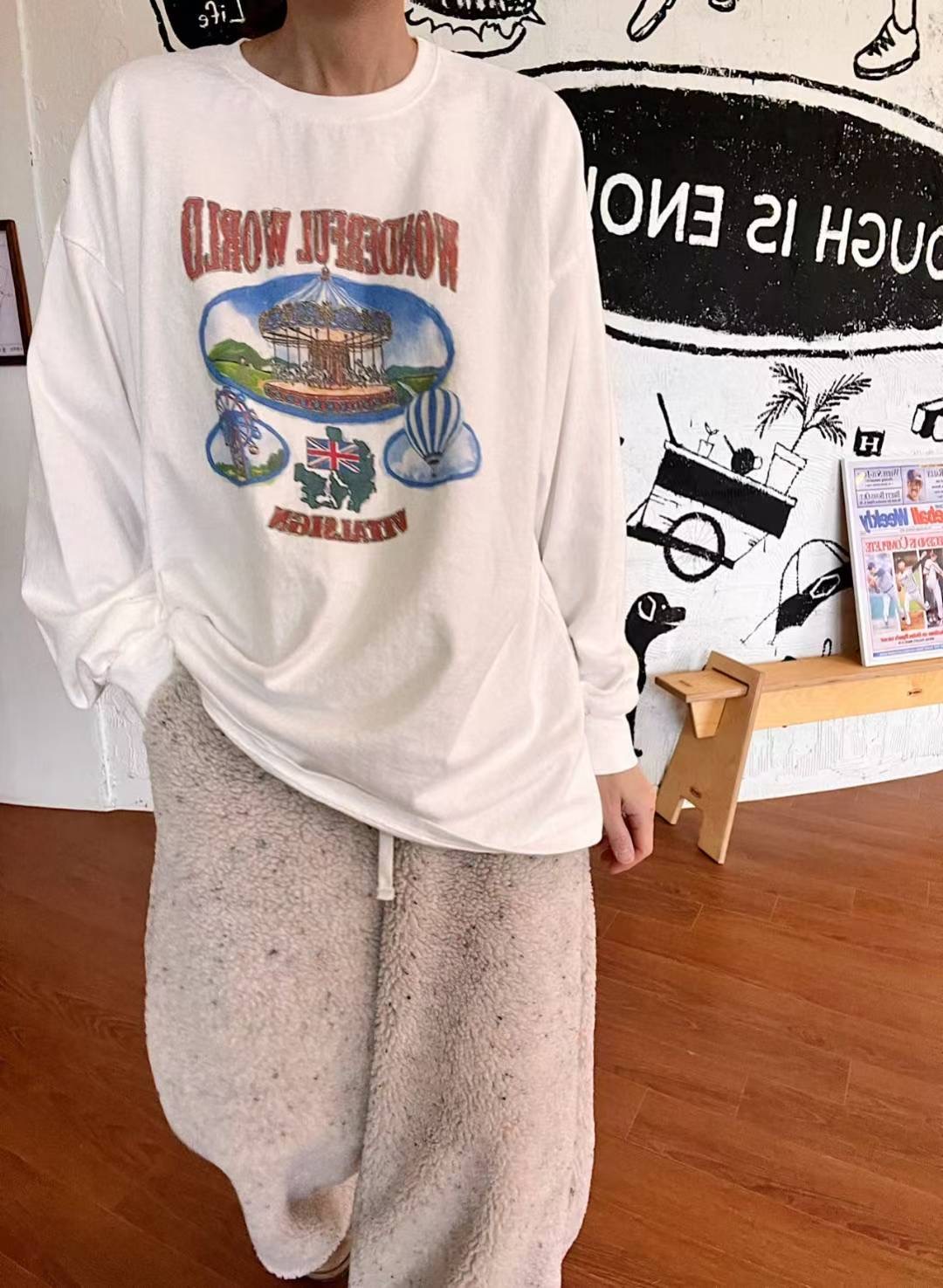 LAGRASS東大門代購女士新品真品推薦熱賣26春夏職業長袖T恤LAGRASS長袖T恤圖色2