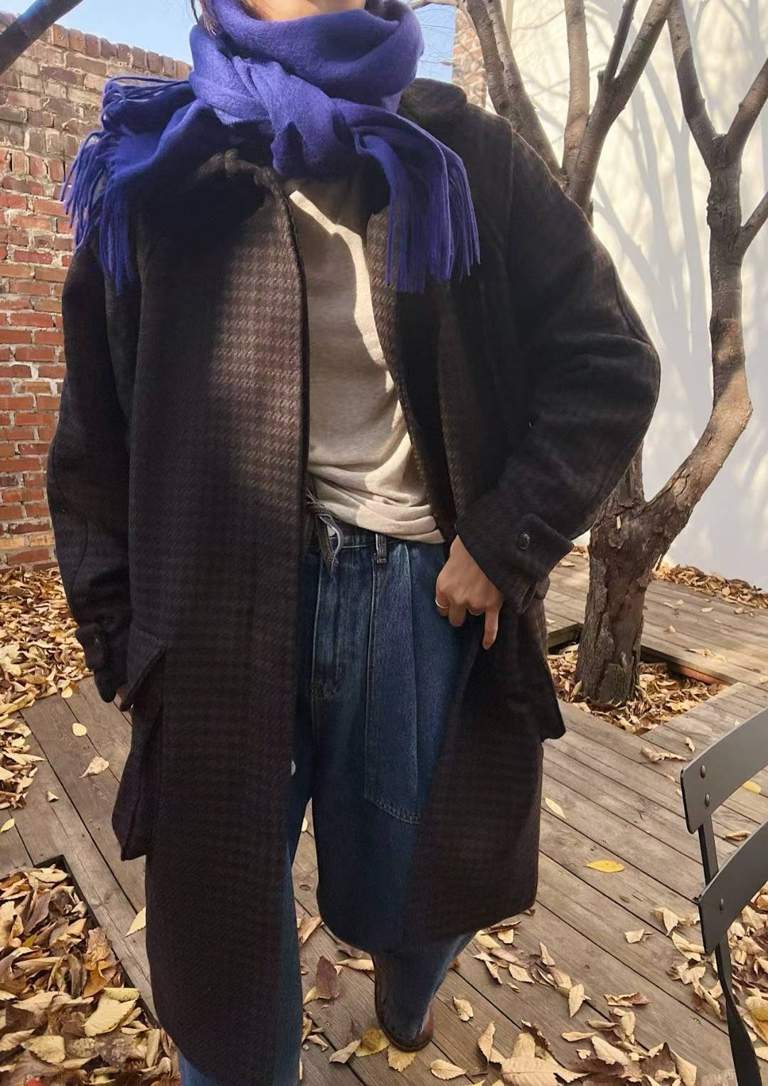 LAGRASS東大門直郵女士新款職業熱賣時尚圍巾披肩羊毛圍巾LAGRASS圍巾/披肩圖色1