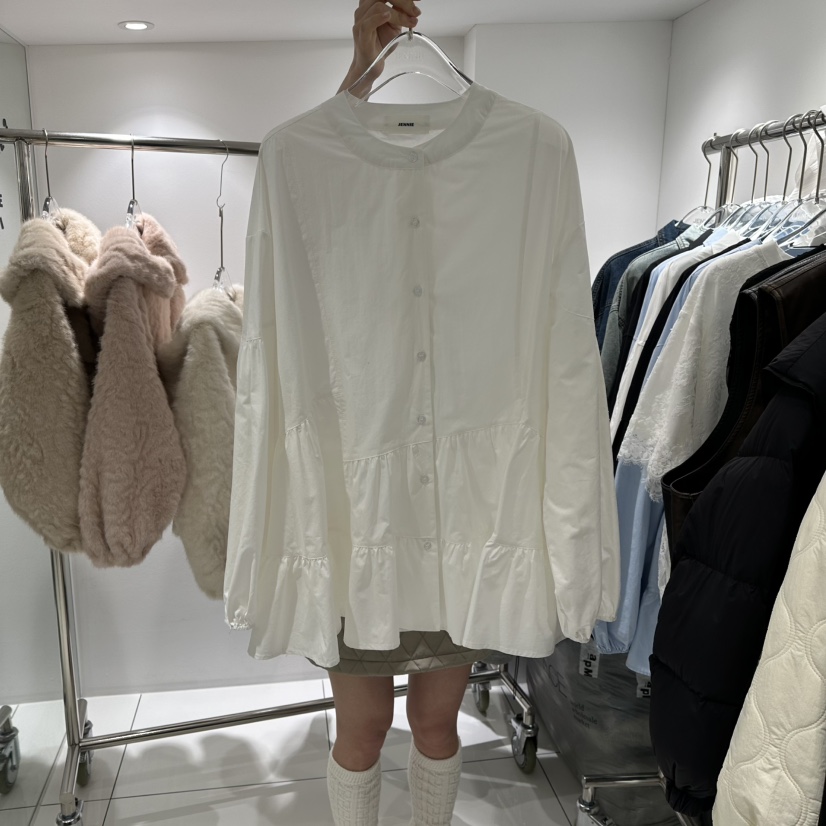 JENNIE東大門直郵女裝新款真品休閑推薦26春夏襯衫蕾絲衫JENNIE/VENEFIT襯衫/蕾絲衫圖色1