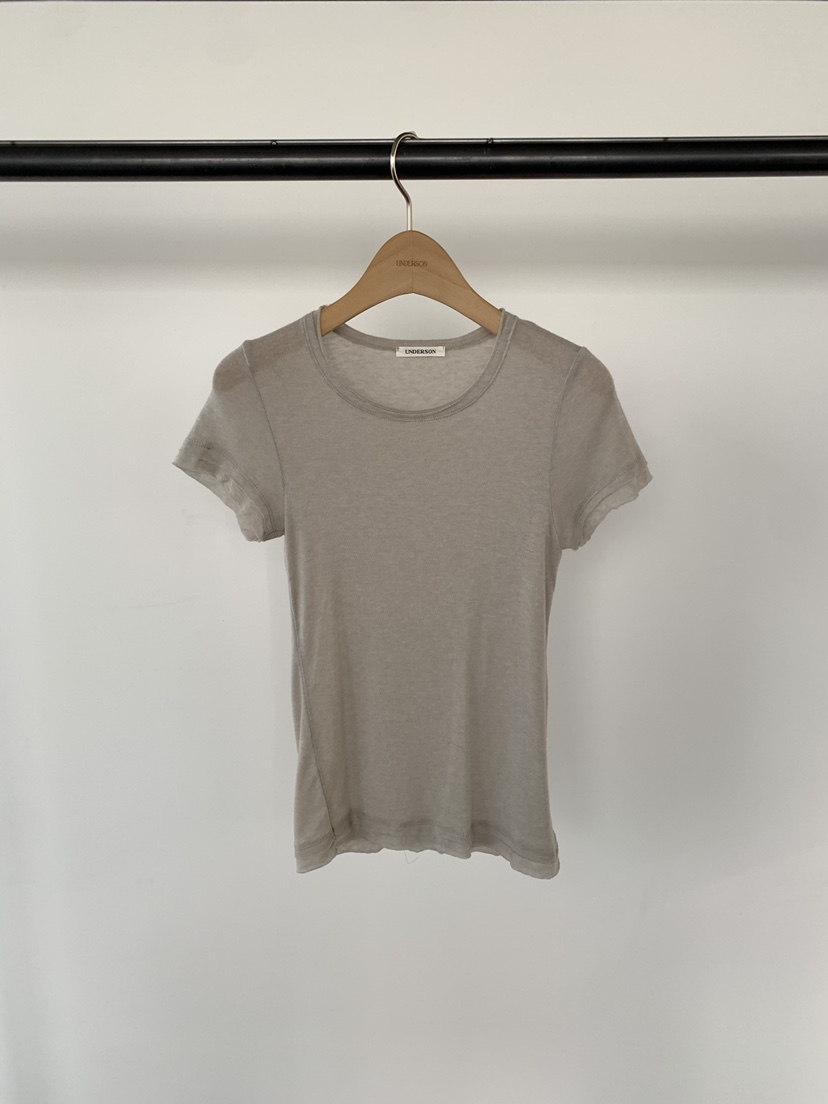UNDERSON東大門實拍女士新款26春夏職業熱賣推薦人氣休閑T恤UNDERSONT恤圖色1