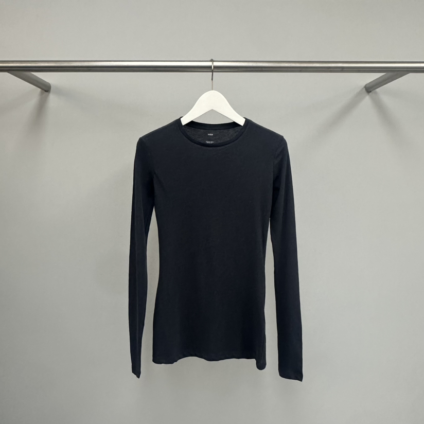 WATER/RIVER韓國直郵女裝新品真品人氣推薦熱賣長袖T恤透視WATER/RIVER長袖T恤圖色3墨色