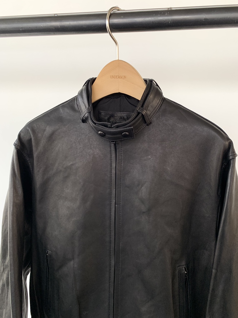 UNDERSON東大門代購女裝新品26春夏職業休閑推薦皮衣皮革UNDERSON皮衣