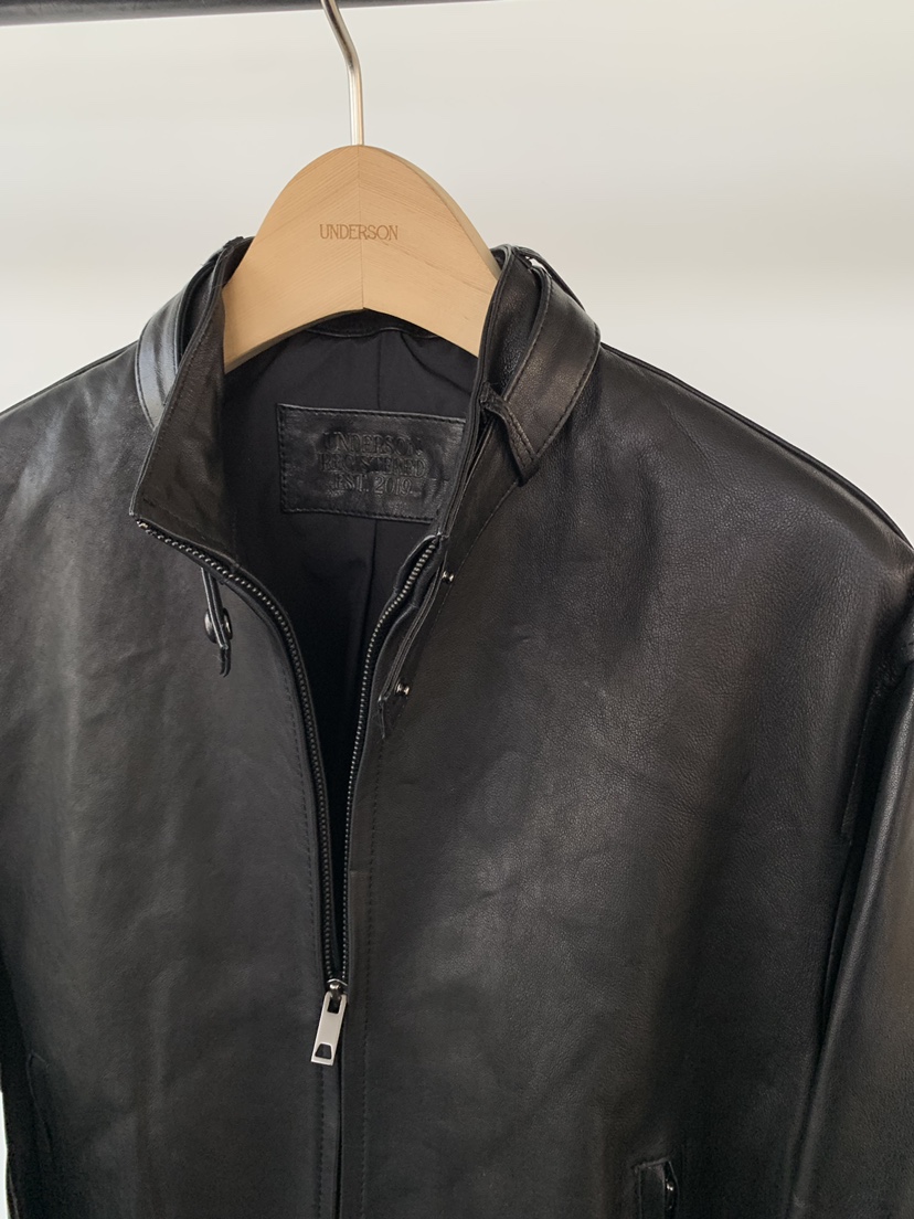 UNDERSON東大門代購女裝新品26春夏職業休閑推薦皮衣皮革UNDERSON皮衣