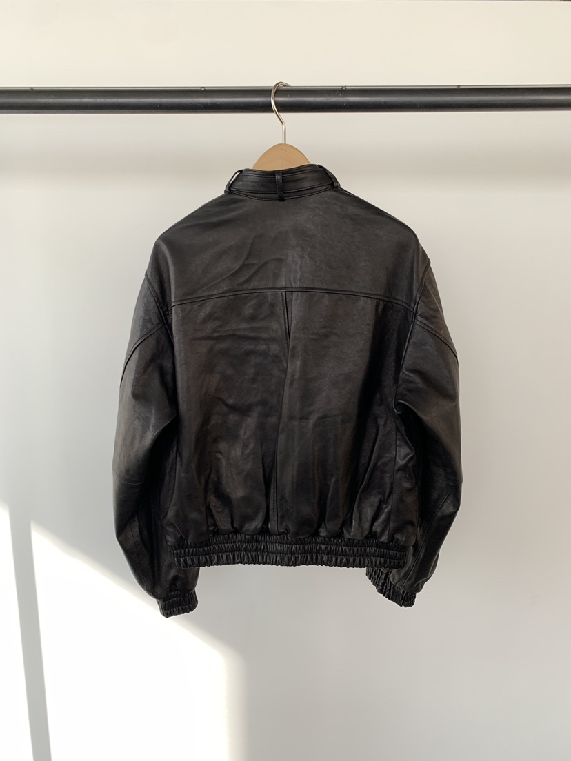 UNDERSON東大門代購女裝新品26春夏職業休閑推薦皮衣皮革UNDERSON皮衣