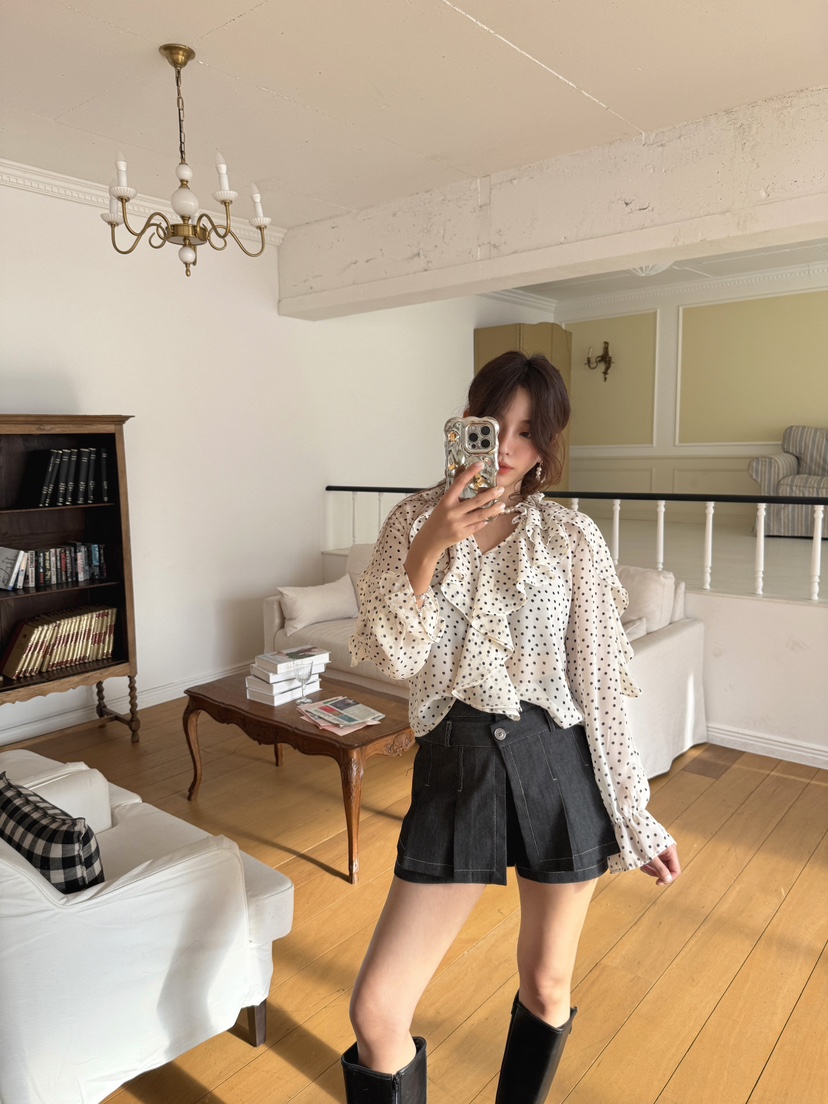 MOSMOS東大門直郵女士新款時尚真品推薦休閑熱賣襯衫蕾絲衫MOSMOS襯衫/蕾絲衫