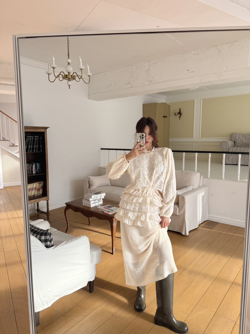 MOSMOS東大門實拍女士新款熱賣真品時尚推薦人氣職業長裙MOSMOS長裙