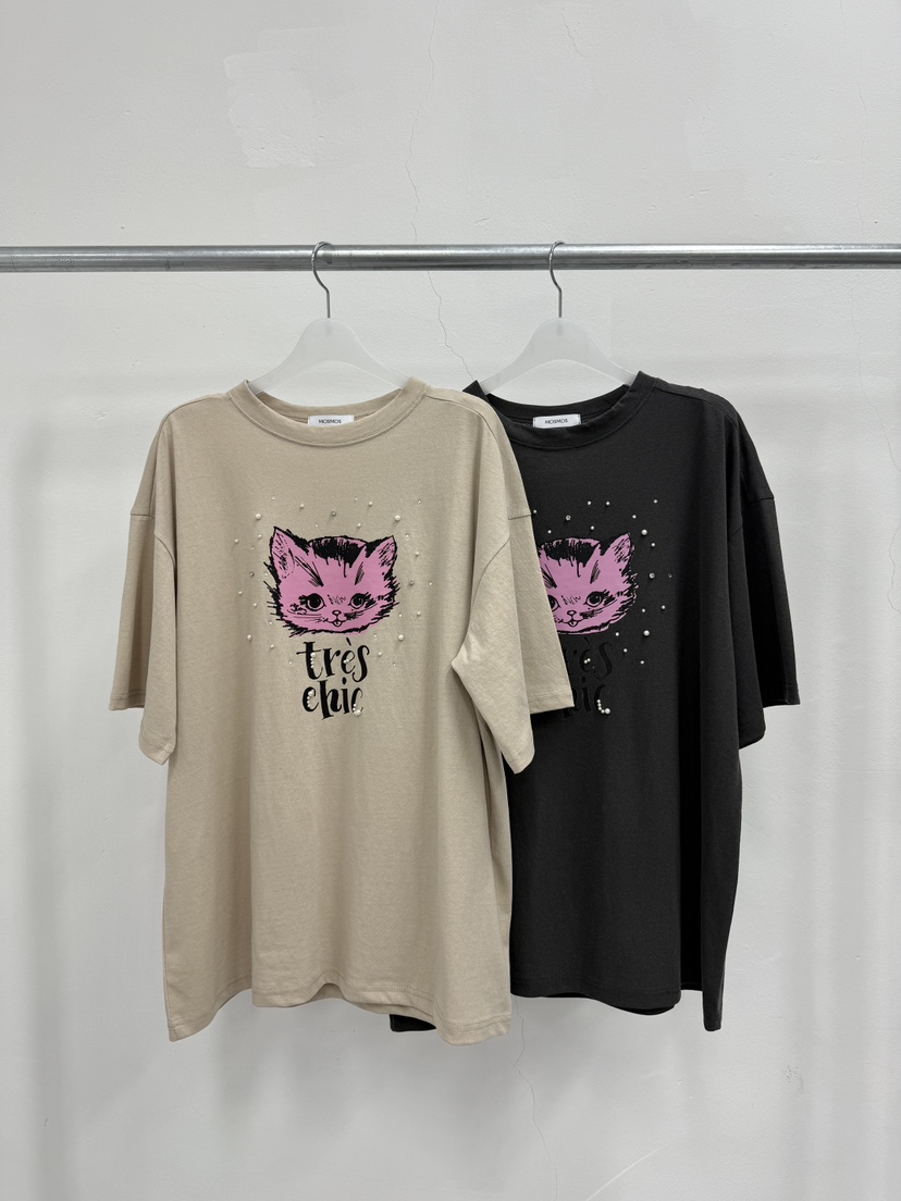 MOSMOS東大門實拍女裝新品推薦熱賣休閑時尚人氣26春夏T恤MOSMOST恤