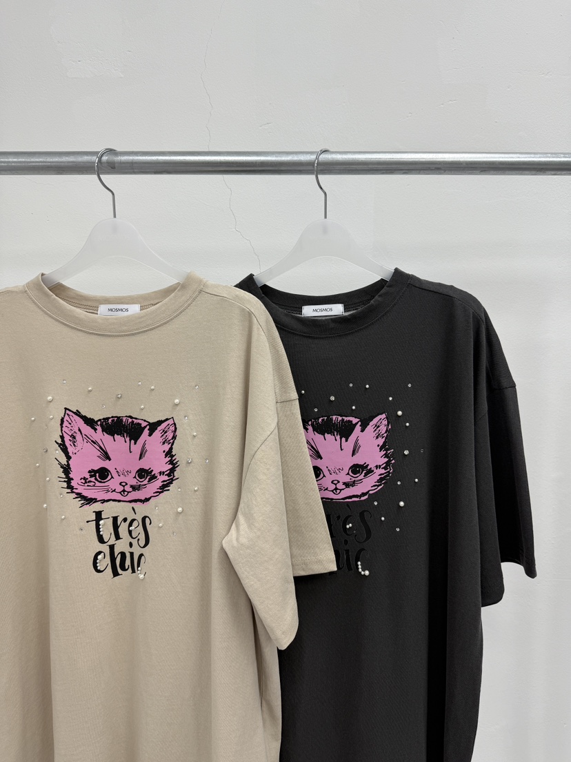 MOSMOS東大門實拍女裝新品推薦熱賣休閑時尚人氣26春夏T恤MOSMOST恤
