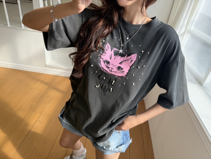 MOSMOS東大門實拍女裝新品推薦熱賣休閑時尚人氣26春夏T恤MOSMOST恤