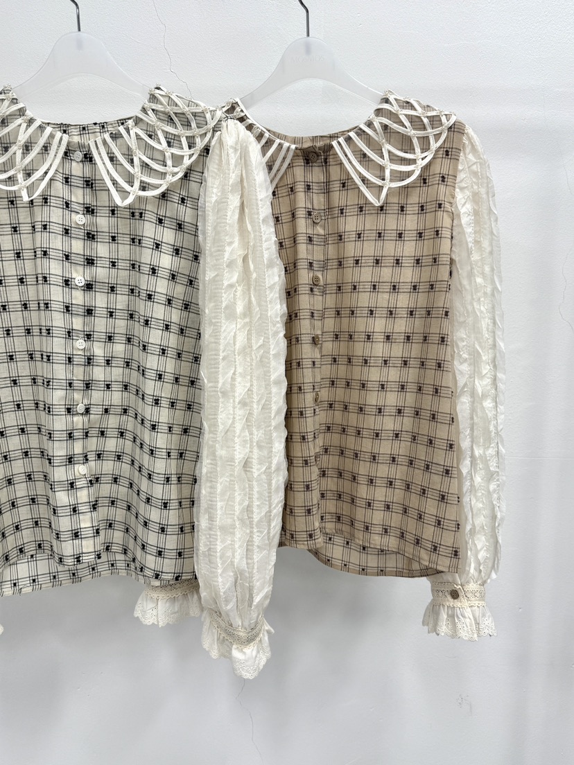 MOSMOS韓國代購女士新品推薦人氣職業時尚真品襯衫蕾絲衫MOSMOS襯衫/蕾絲衫