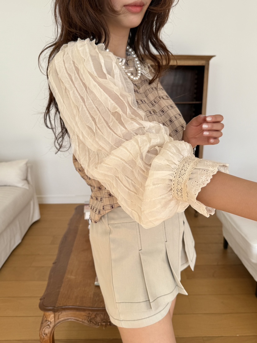 MOSMOS韓國代購女士新品推薦人氣職業時尚真品襯衫蕾絲衫MOSMOS襯衫/蕾絲衫