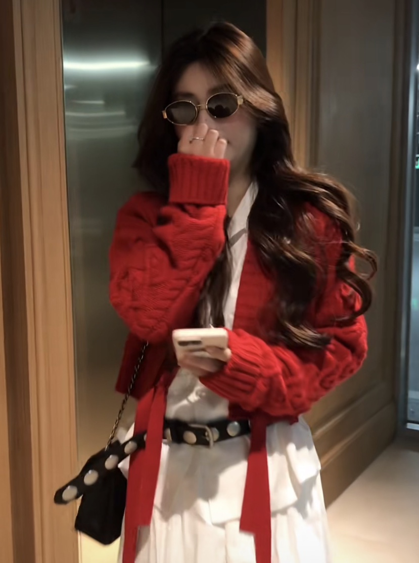 MOVENNE東大門實拍女士新款休閑推薦26春夏時尚針織衫羊毛MOVENNE針織衫