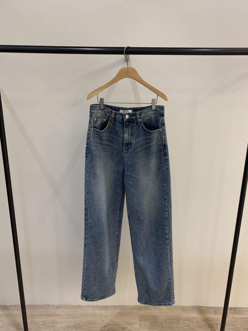 NOUVEAU東大門代購女士新款推薦休閑熱賣人氣26春夏牛仔褲NOUVEAU牛仔褲