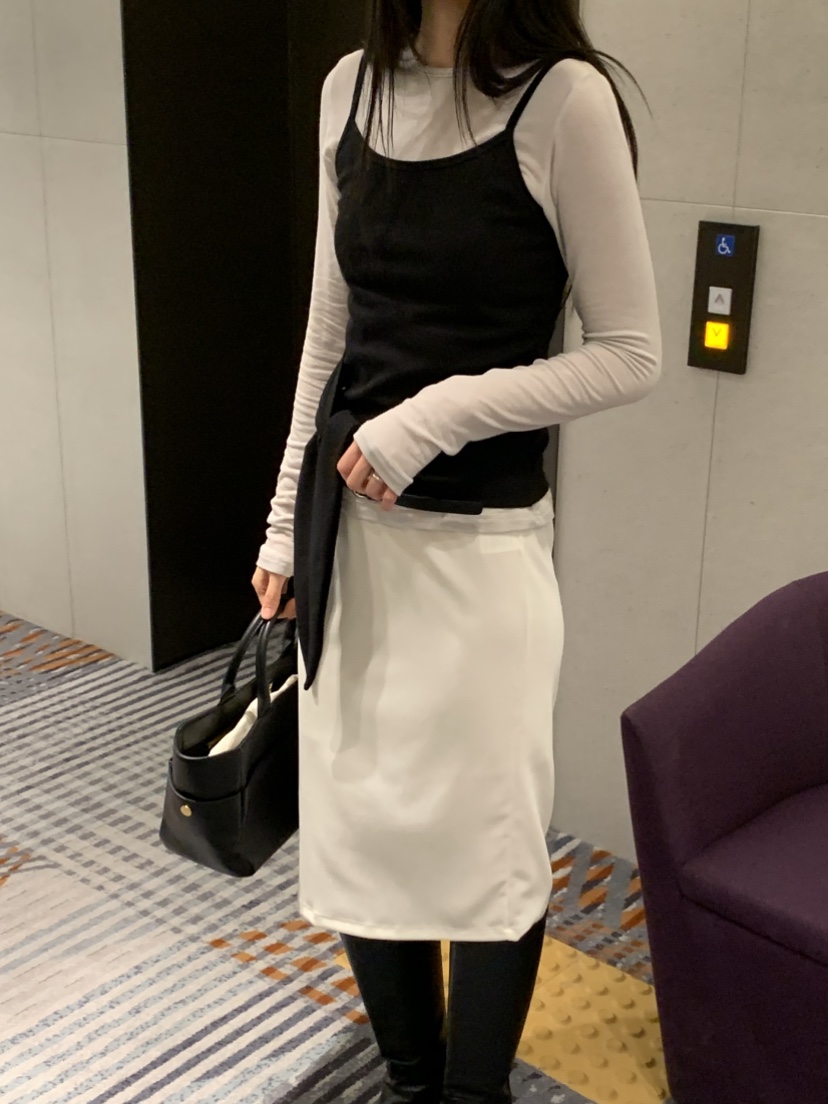 NOUVEAU東大門直郵女士新款時尚真品人氣職業長袖T恤細羊毛NOUVEAU長袖T恤