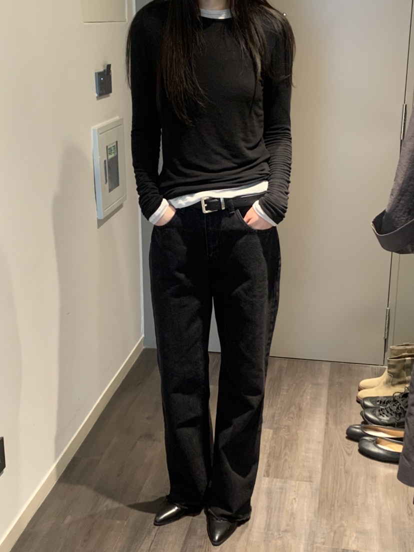 NOUVEAU東大門直郵女士新款時尚真品人氣職業長袖T恤細羊毛NOUVEAU長袖T恤