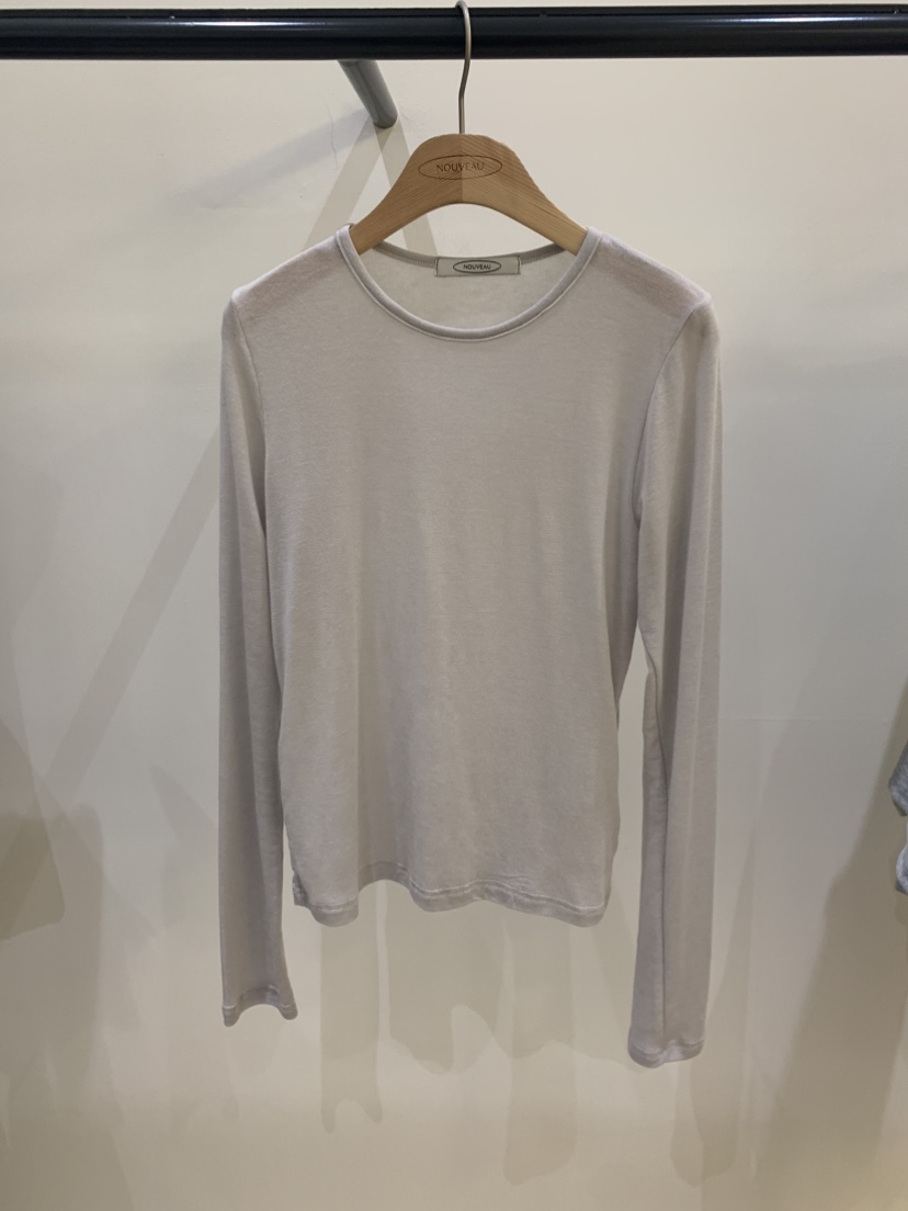 NOUVEAU東大門直郵女士新款時尚真品人氣職業長袖T恤細羊毛NOUVEAU長袖T恤圖色4
