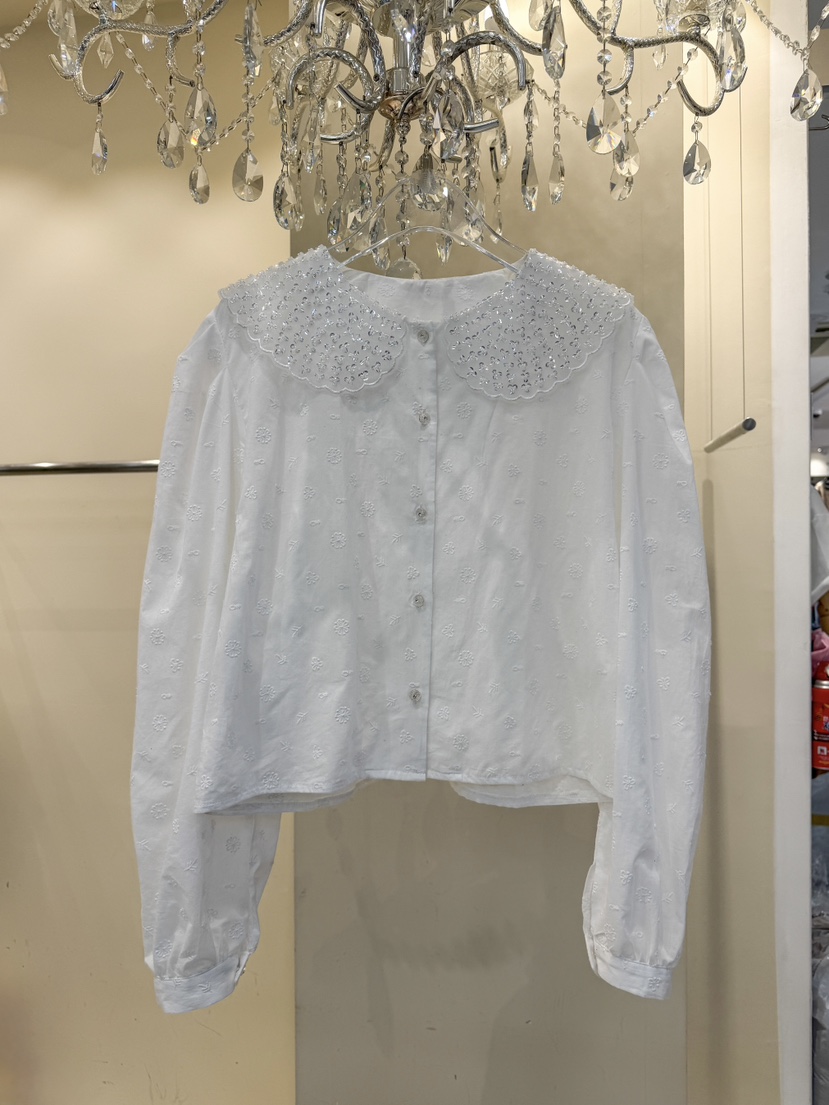 81 MARKET-L韓國直郵女士新款推薦人氣職業26春夏襯衫蕾絲衫81 MARKET-L襯衫/蕾絲衫圖色1