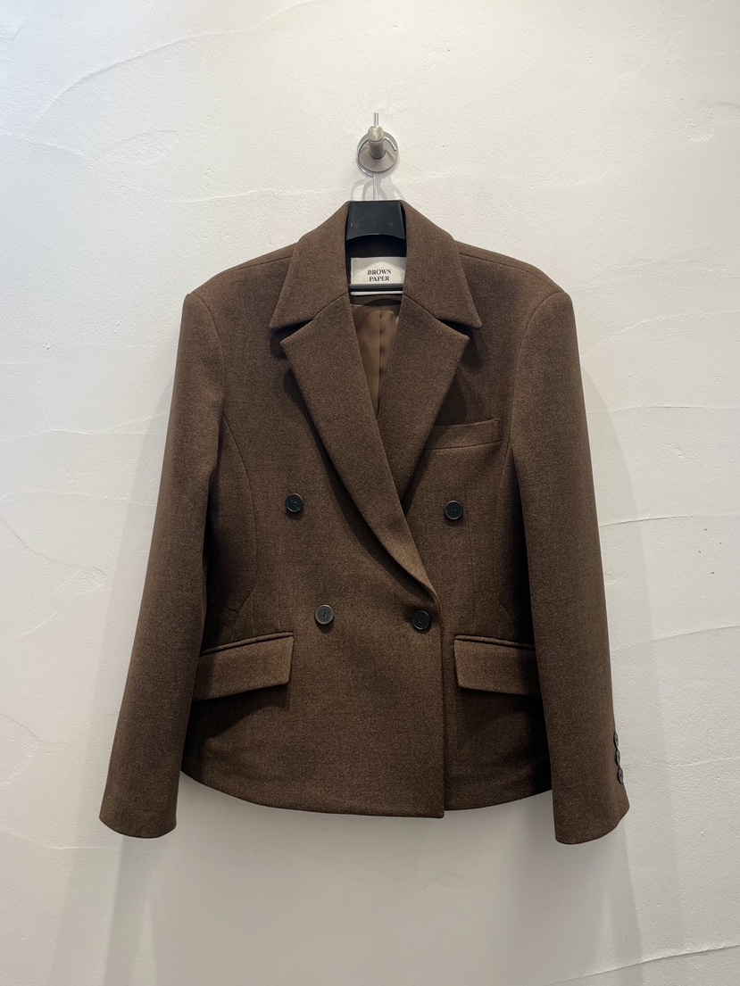BROWN PAPER-S韓國代購女裝新品休閑人氣推薦時尚夾克羊毛BROWN PAPER-S夾克圖色1