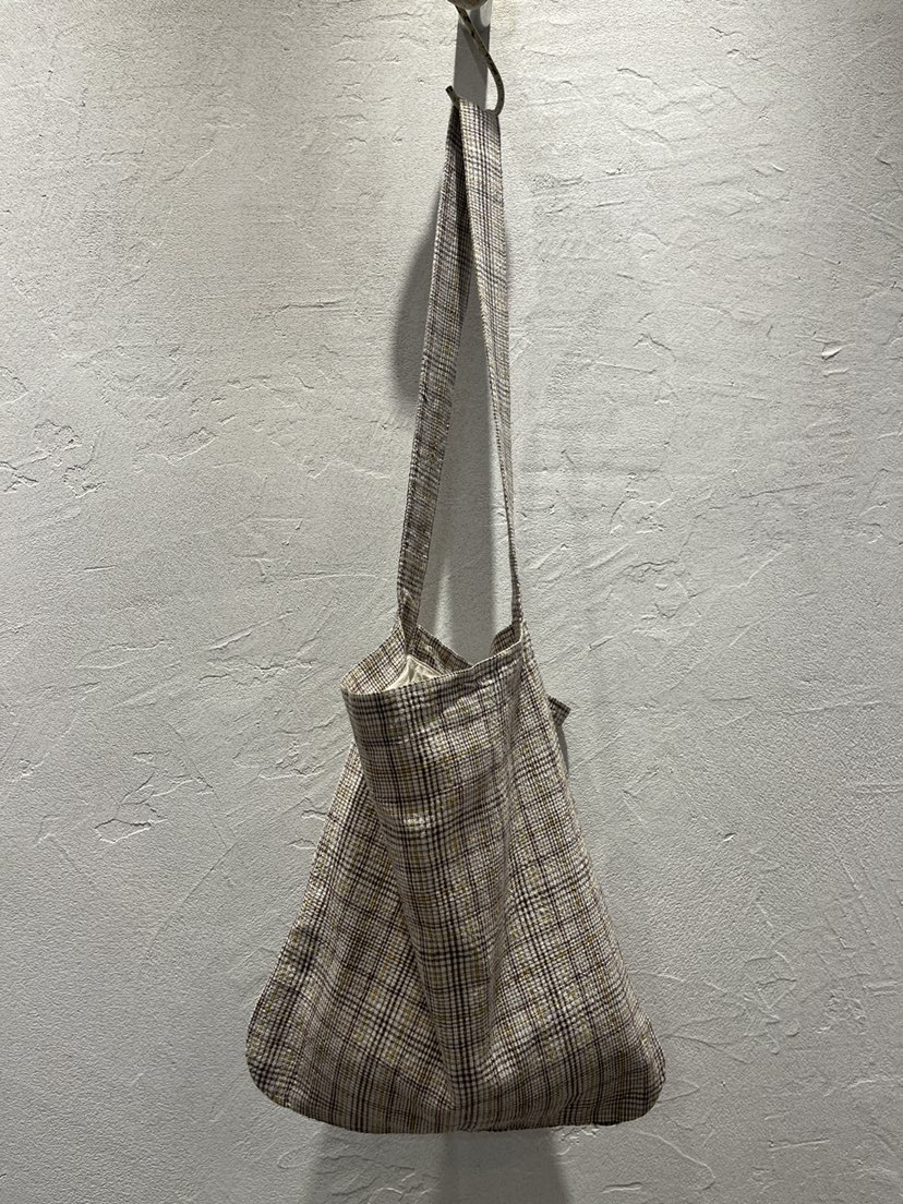 AT NOTE東大門代購女士新款人氣單肩斜跨包刺繡格紋亞麻AT NOTE單肩/斜跨包