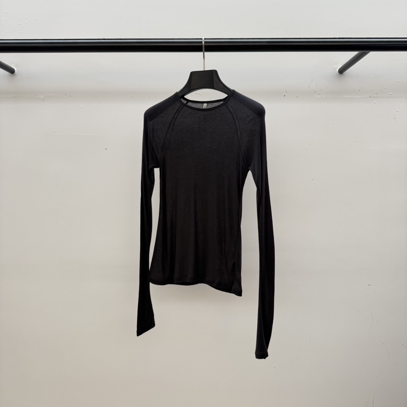 ID東大門直郵女裝新品職業人氣休閑時尚熱賣推薦長袖T恤插肩ID長袖T恤圖色6墨色