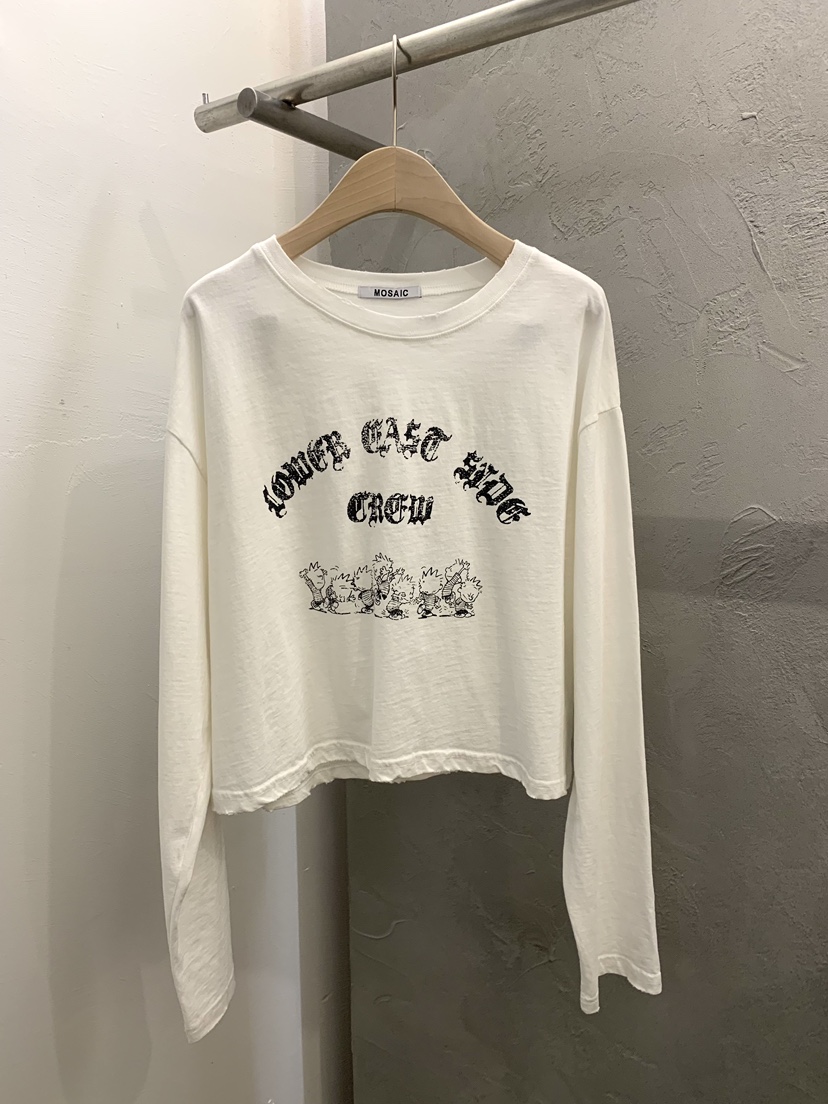 MOSAIC東大門實拍女士新品休閑推薦26春夏人氣熱賣長袖T恤MOSAIC長袖T恤圖色1