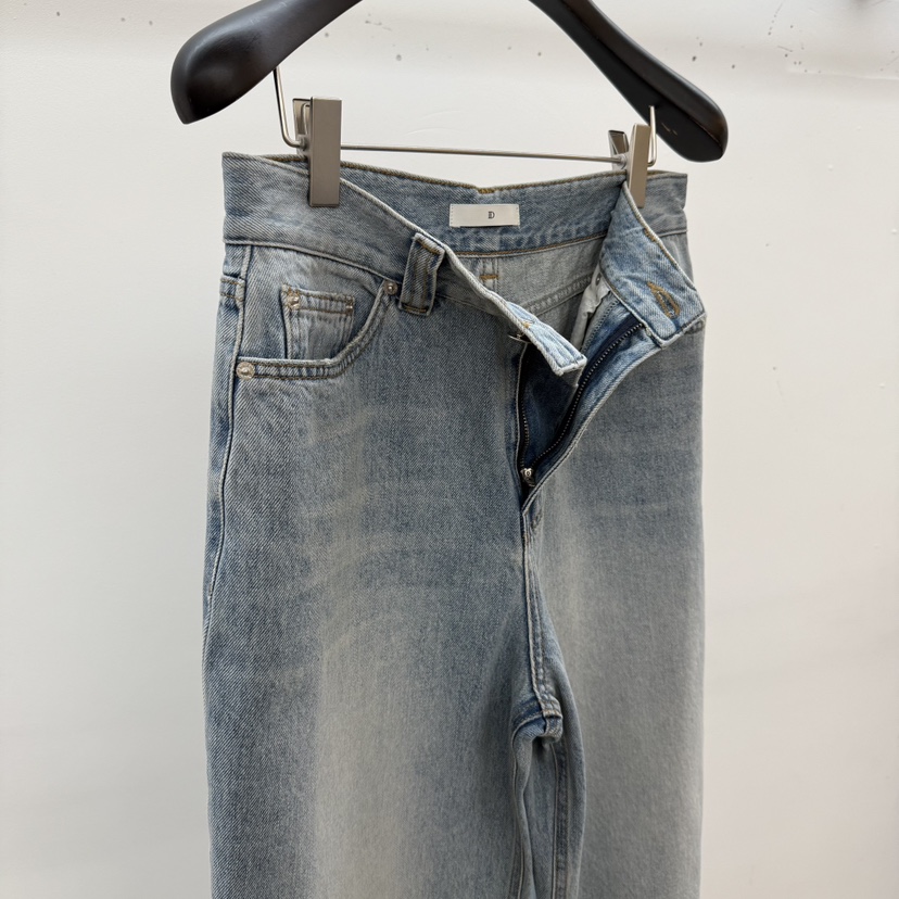 ID韓國代購女裝新款26春夏真品熱賣推薦時尚休閑職業牛仔褲ID牛仔褲