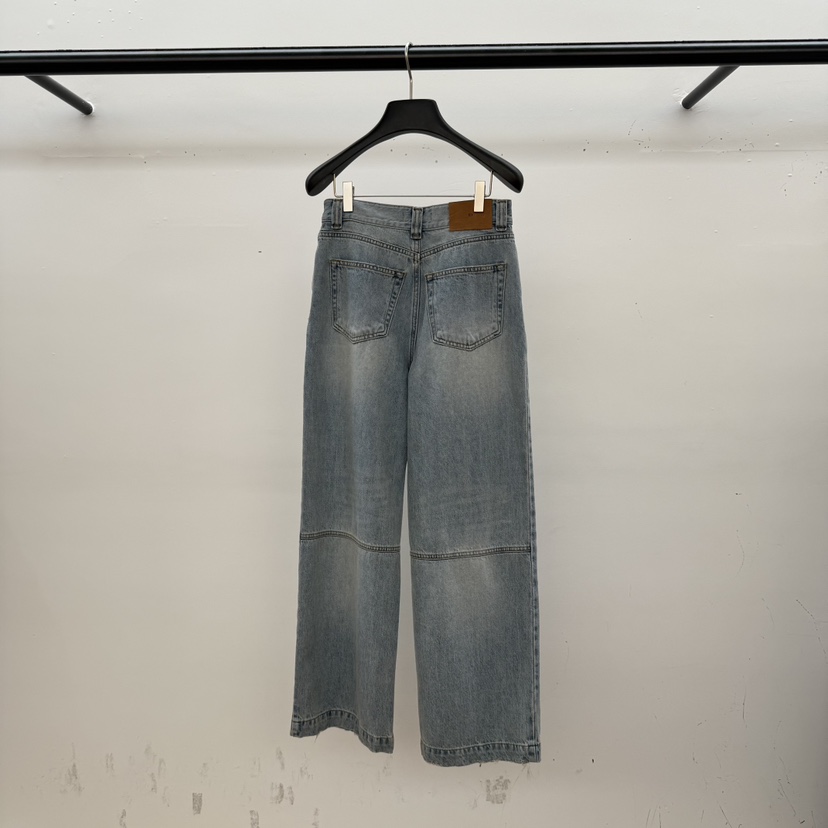 ID韓國代購女裝新款26春夏真品熱賣推薦時尚休閑職業牛仔褲ID牛仔褲