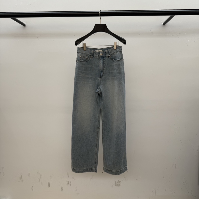 ID韓國代購女裝新款26春夏真品熱賣推薦時尚休閑職業牛仔褲ID牛仔褲圖色1